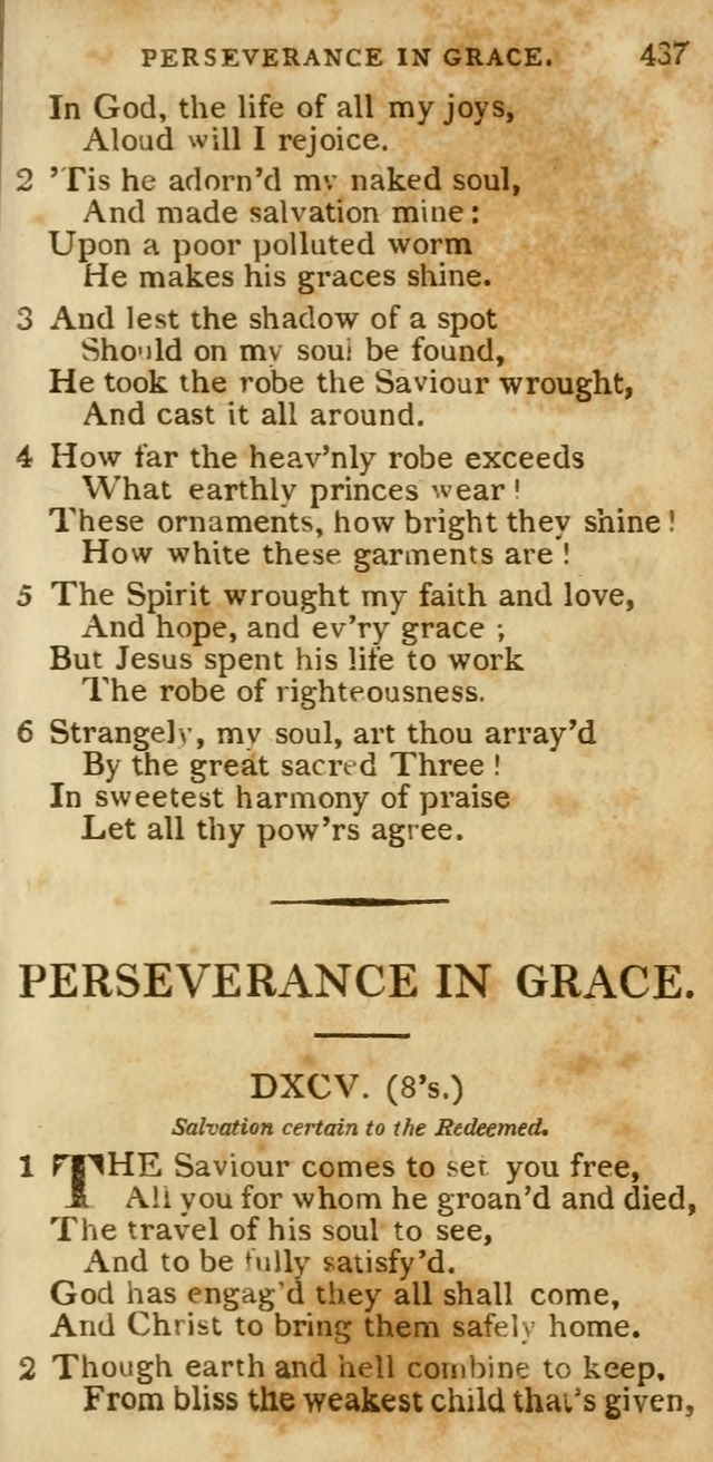 The Cluster of Spiritual Songs, Divine Hymns and Sacred Poems: being chiefly a collection (3rd ed. rev.) page 437