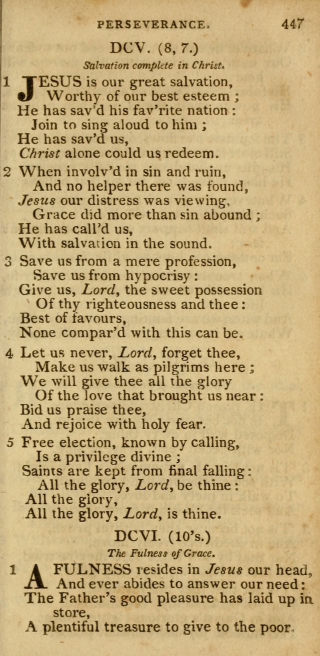 The Cluster of Spiritual Songs, Divine Hymns and Sacred Poems: being chiefly a collection (3rd ed. rev.) page 447