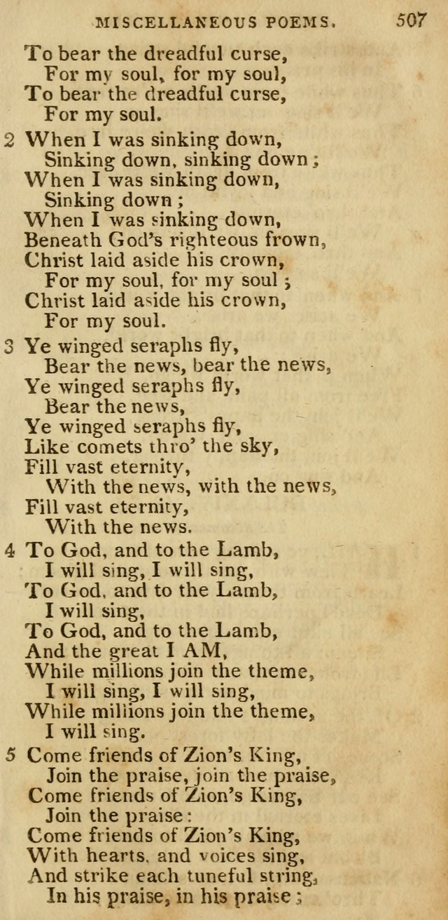 The Cluster of Spiritual Songs, Divine Hymns and Sacred Poems: being chiefly a collection (3rd ed. rev.) page 507