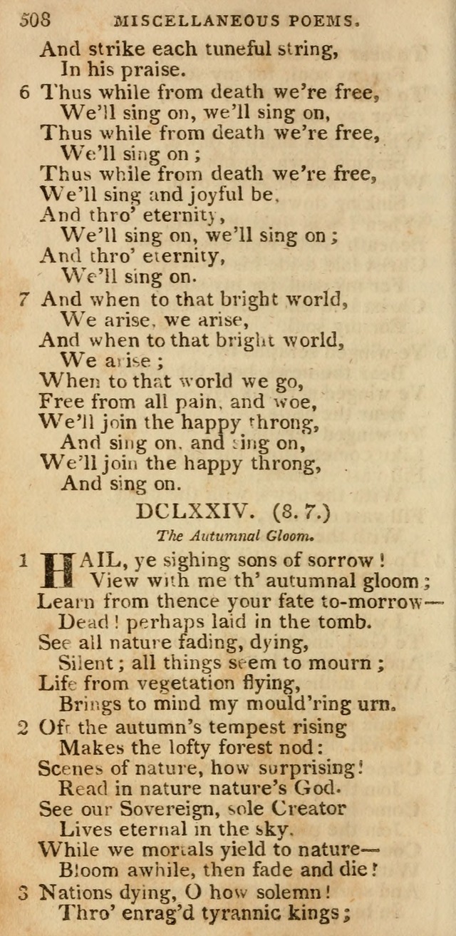 The Cluster of Spiritual Songs, Divine Hymns and Sacred Poems: being chiefly a collection (3rd ed. rev.) page 508