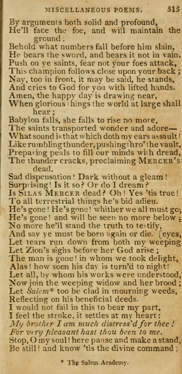 The Cluster of Spiritual Songs, Divine Hymns and Sacred Poems: being chiefly a collection (3rd ed. rev.) page 515
