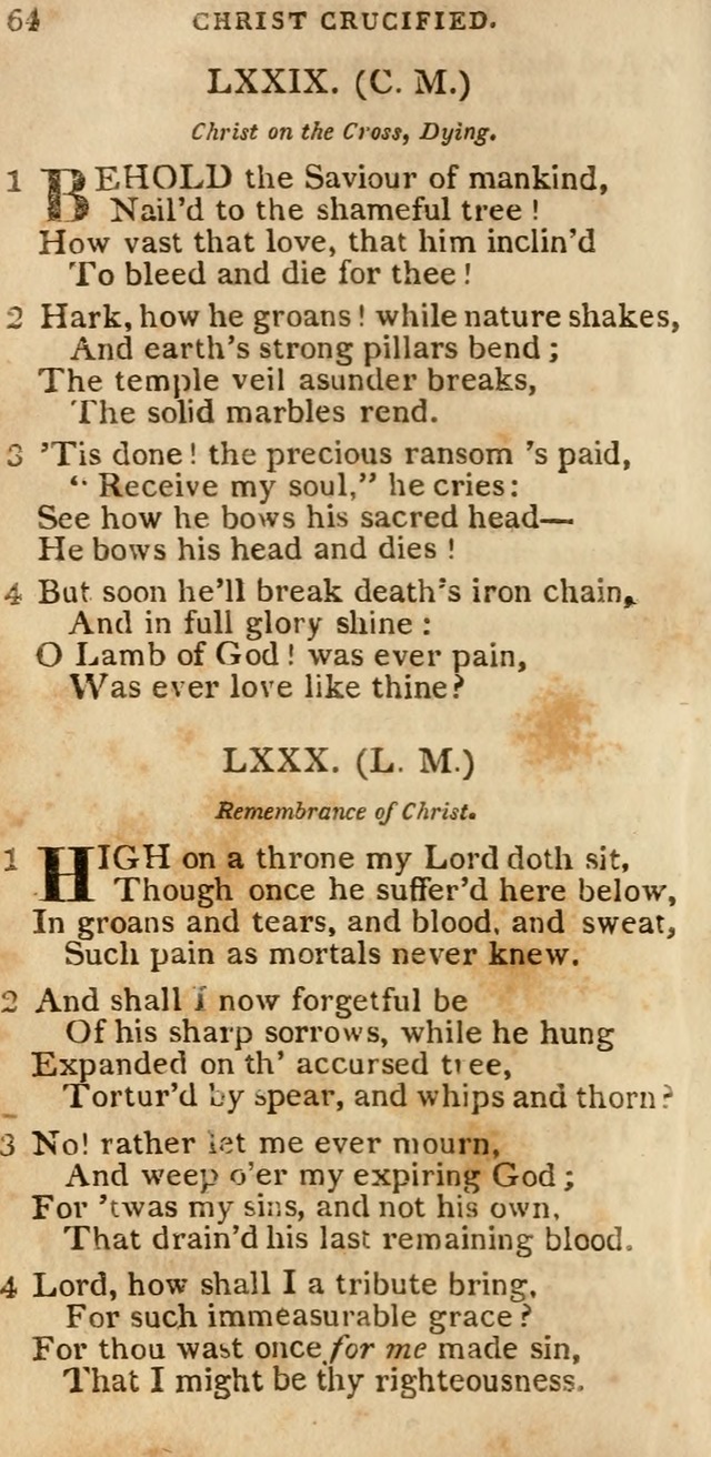 The Cluster of Spiritual Songs, Divine Hymns and Sacred Poems: being chiefly a collection (3rd ed. rev.) page 64