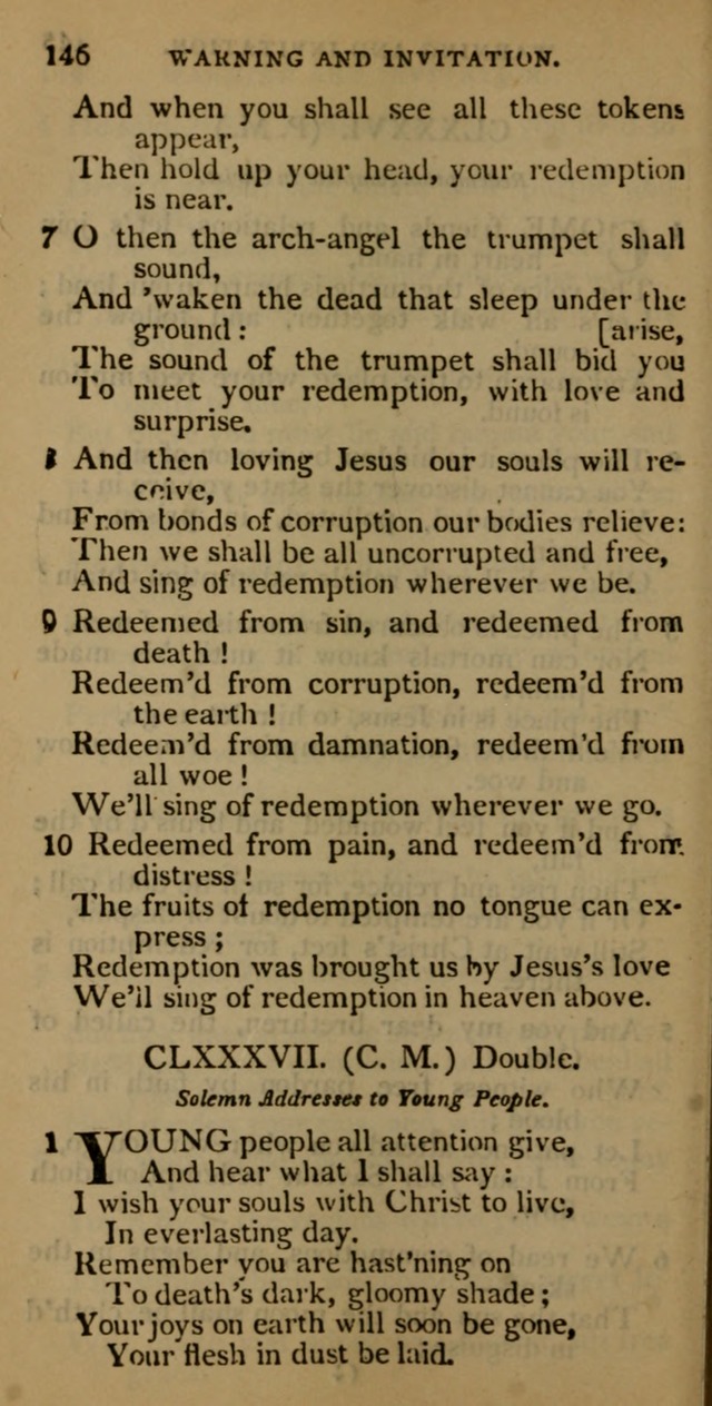 Cluster of spiritual songs, divine hymns, and sacred poems: being chiefly a collection page 153