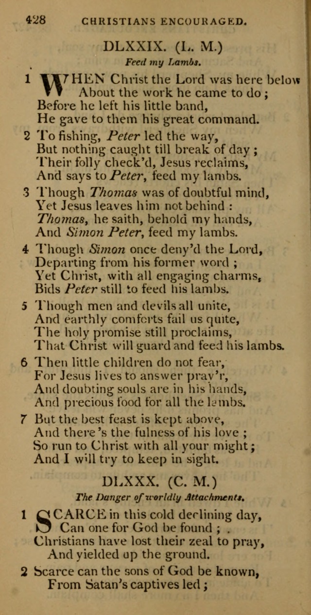Cluster of spiritual songs, divine hymns, and sacred poems: being chiefly a collection page 437