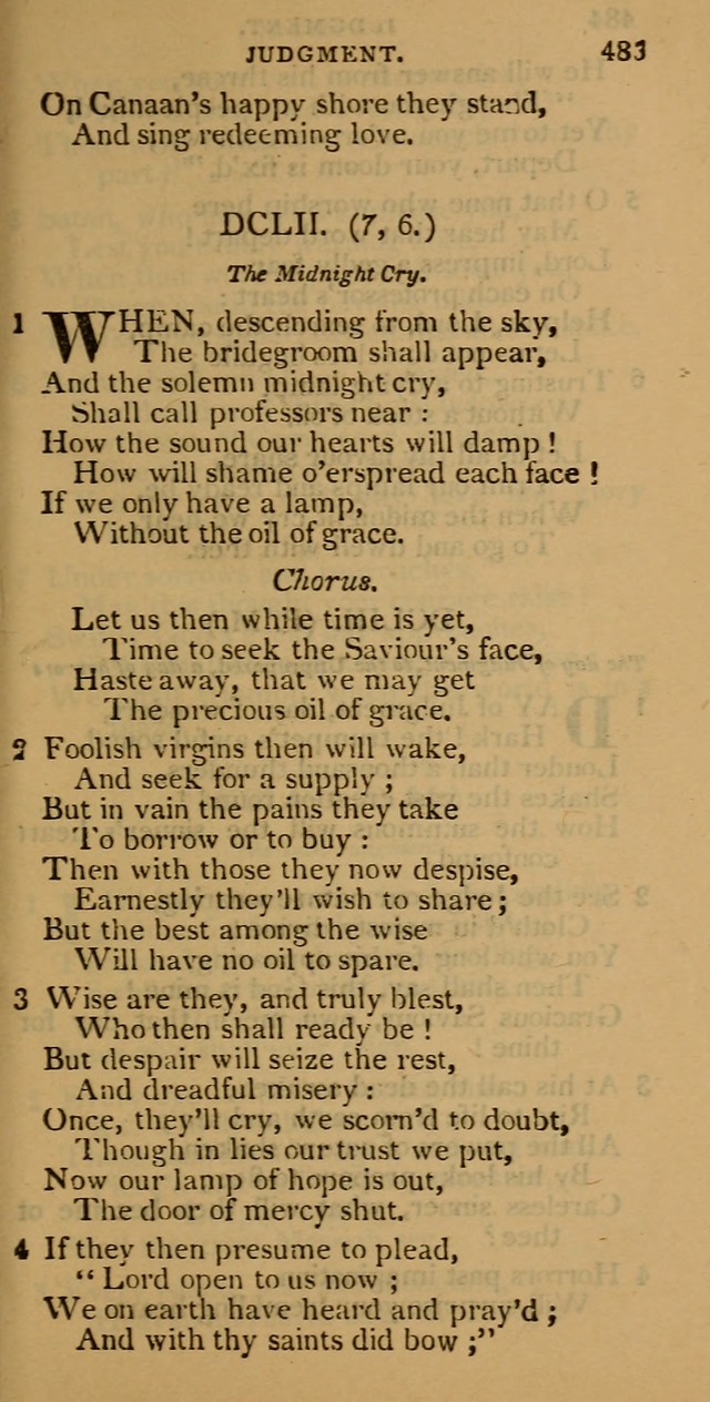 Cluster of spiritual songs, divine hymns, and sacred poems: being chiefly a collection page 492