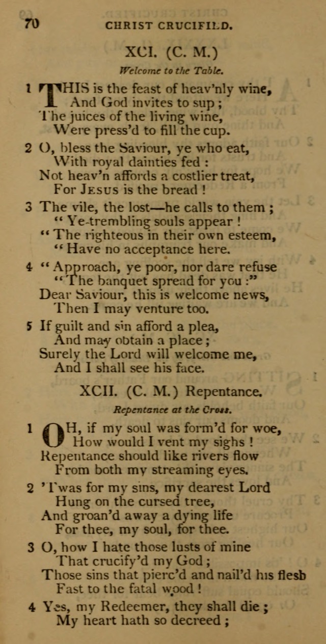 Cluster of spiritual songs, divine hymns, and sacred poems: being chiefly a collection page 77