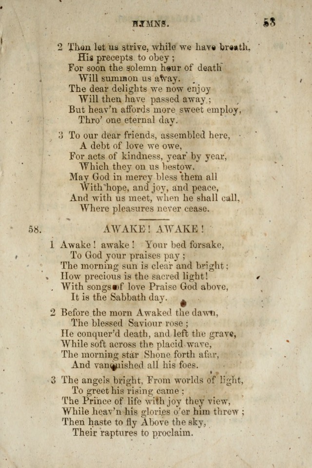 A Collection of Sabbath School Hymns: compiled by a Sabbath School Teacher page 53