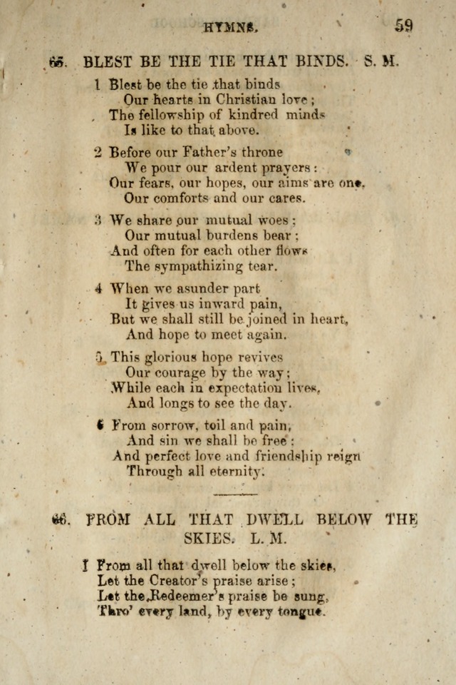 A Collection of Sabbath School Hymns: compiled by a Sabbath School Teacher page 59
