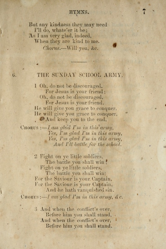 A Collection of Sabbath School Hymns: compiled by a Sabbath School Teacher page 7