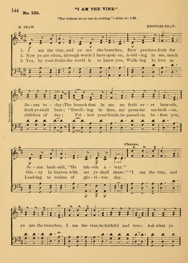 The Christian Sunday School Hymnal: a compilation of choice hymns and tunes for Sunday schools page 148