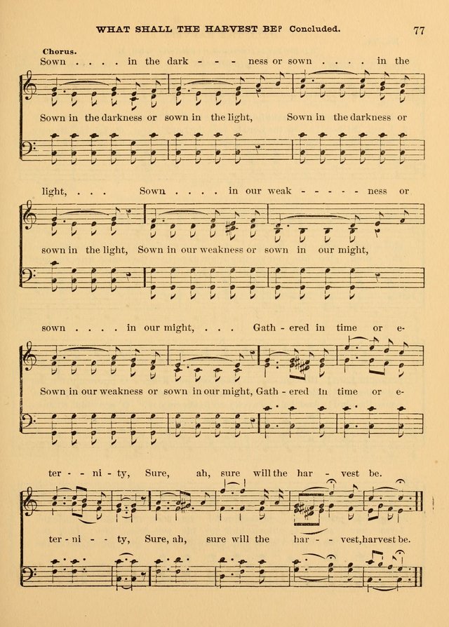 The Christian Sunday School Hymnal: a compilation of choice hymns and tunes for Sunday schools page 77