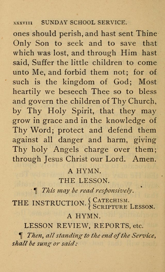 The Church and Sunday-School Hymnal page 38