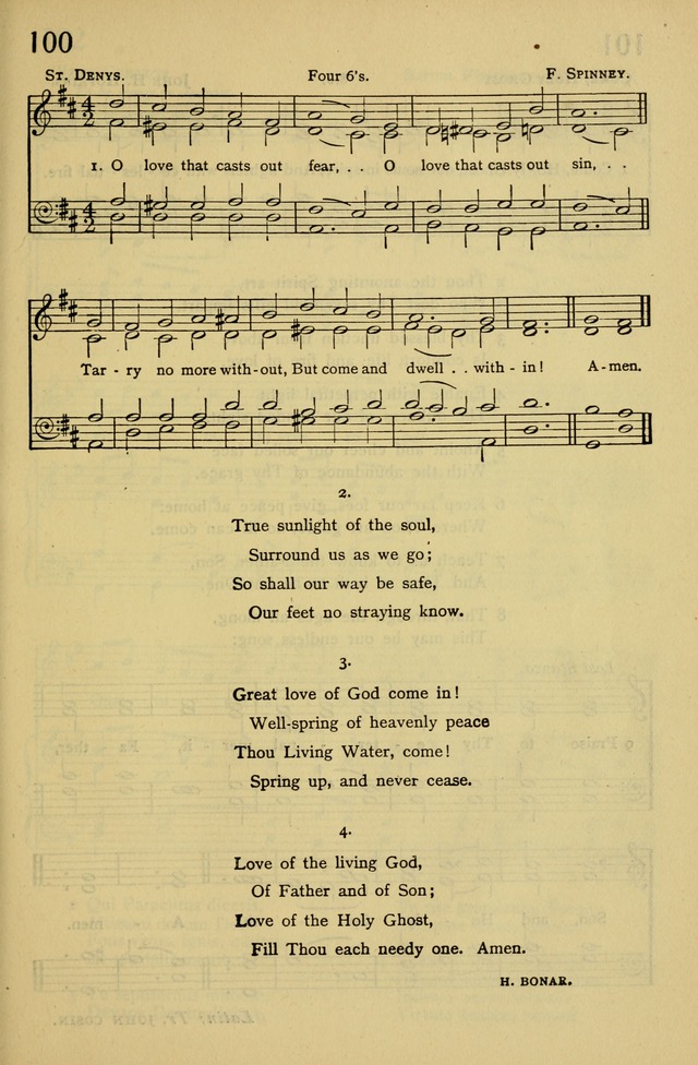 Columbia University Hymnal page 107