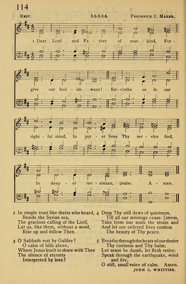 Columbia University Hymnal page 122