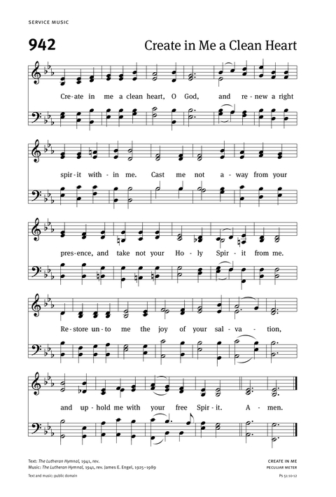 Christian Worship: Hymnal page 1000