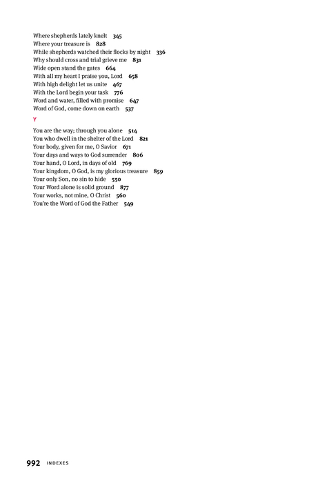 Christian Worship: Hymnal page 1052