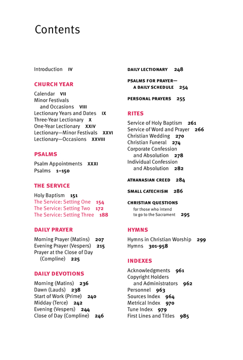Christian Worship: Hymnal page 3