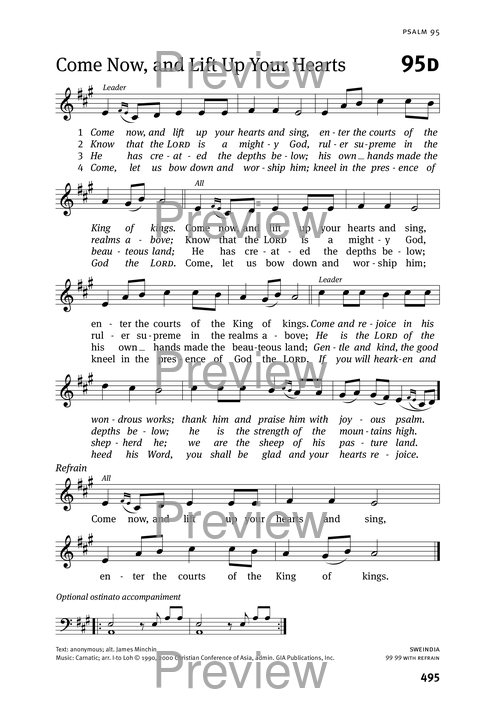 Christian Worship: Psalter page 495