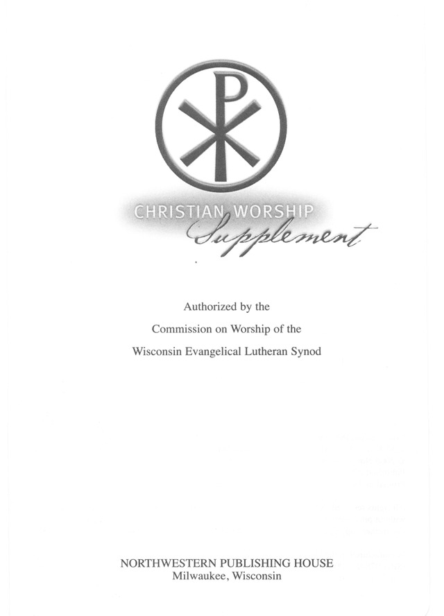 Christian Worship (2008): supplement page 1