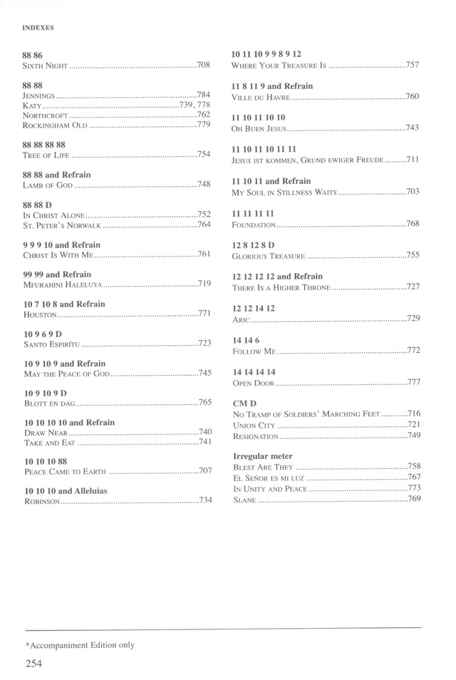 Christian Worship (2008): supplement page 252