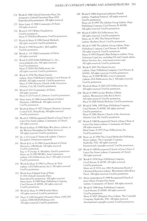 Community of Christ Sings page 801
