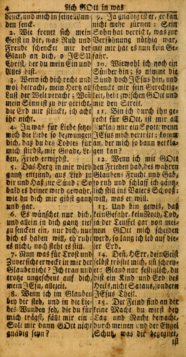 Das Kleine Davidische Psalterspiel der Kinder Zions: von alten und neuen auserlesenen Geistes-Gesängen allen wahren heuls-begierigen säuglingen der weisheit, infonderheit aber denen Gemeinden ... page 4