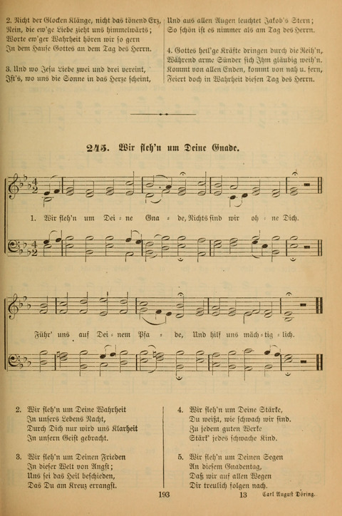 Die Glaubensharfe (With Melodies): Gesangbuch der deutschen Baptisten-Gemeinden. Herausgegeben auf Beschluß der Bundeskonferenz der Deutchen Baptisten-Gemeinden von America (2. ed) page 193