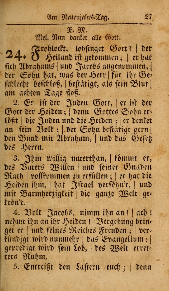 Das neu eingerichtete Gesang-buch: bestehend aus einer Sammlung der besten Lieder, zum gebrauch des öffentlichen Deutschen Gottesdienstes