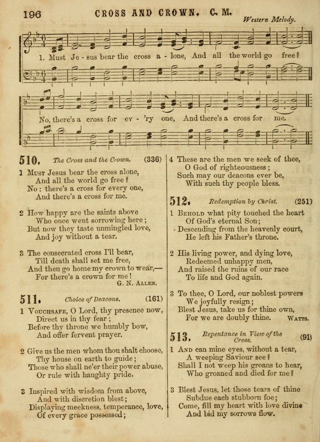 The Devotional Hymn and Tune Book: for social and public worship page 196