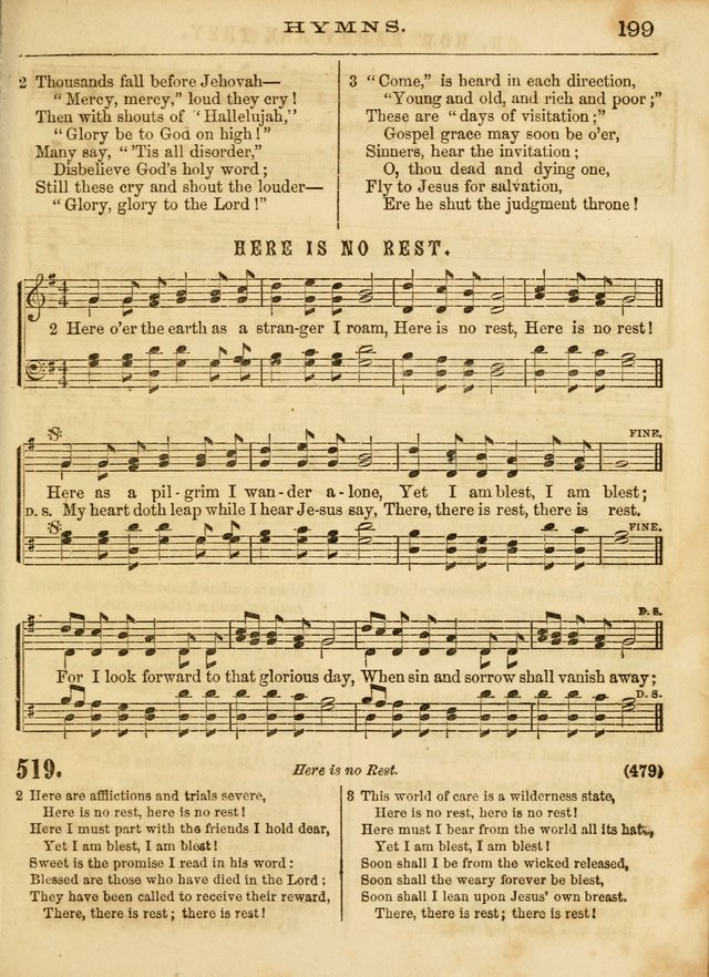The Devotional Hymn and Tune Book: for social and public worship page 199