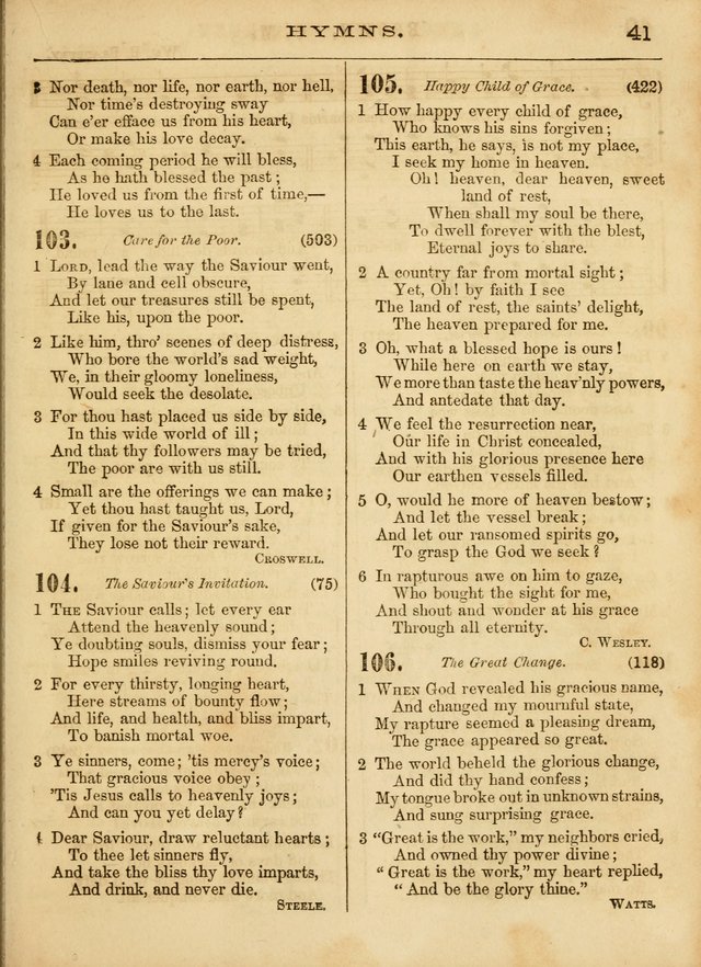 The Devotional Hymn and Tune Book: for social and public worship page 41