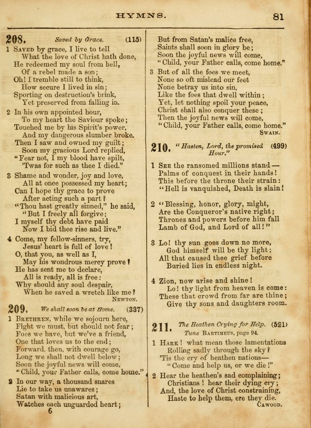 The Devotional Hymn and Tune Book: for social and public worship page 81