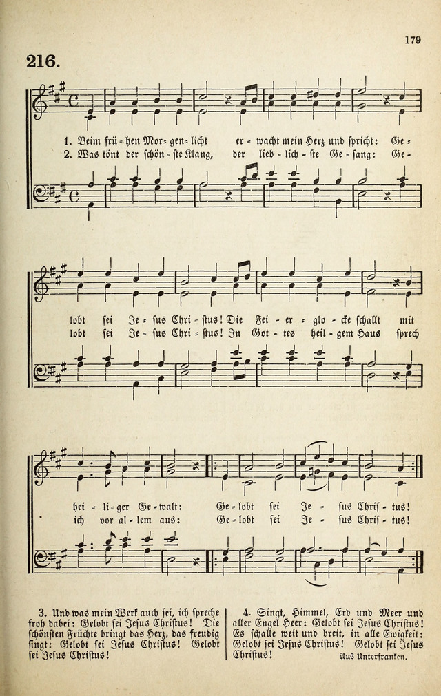 Deutsches Liederbuch: Sammlung von Chorälen und Liedern für Schule und Haus page 179