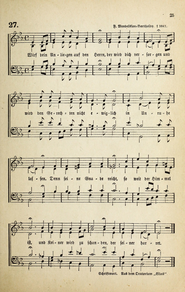 Deutsches Liederbuch: Sammlung von Chorälen und Liedern für Schule und Haus page 25