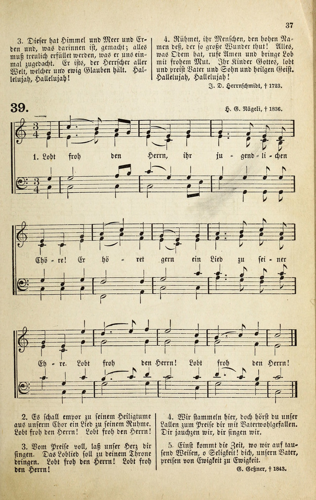 Deutsches Liederbuch: Sammlung von Chorälen und Liedern für Schule und Haus page 37