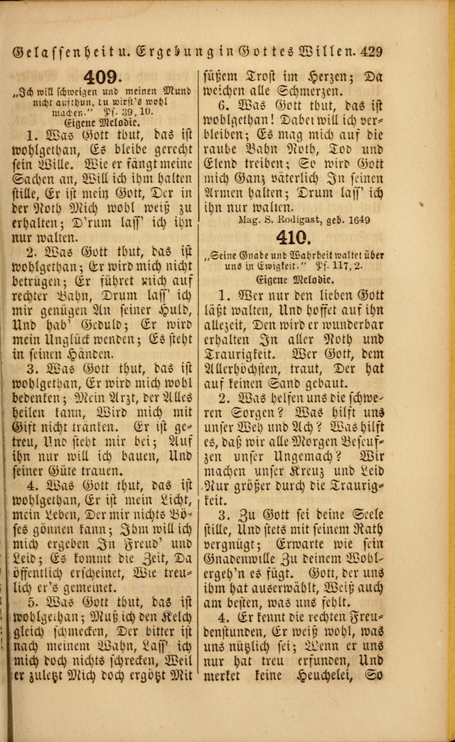 Die Psalmen Davids: nebst einer Sammlung Geistlicher lieder für Oeffentlichen und Privat-Gottesdienst page 431