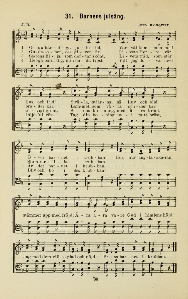 De Ungas Sångbok: utgiven för Söndagsskolan Ungdomsmötet och hemmet page 35