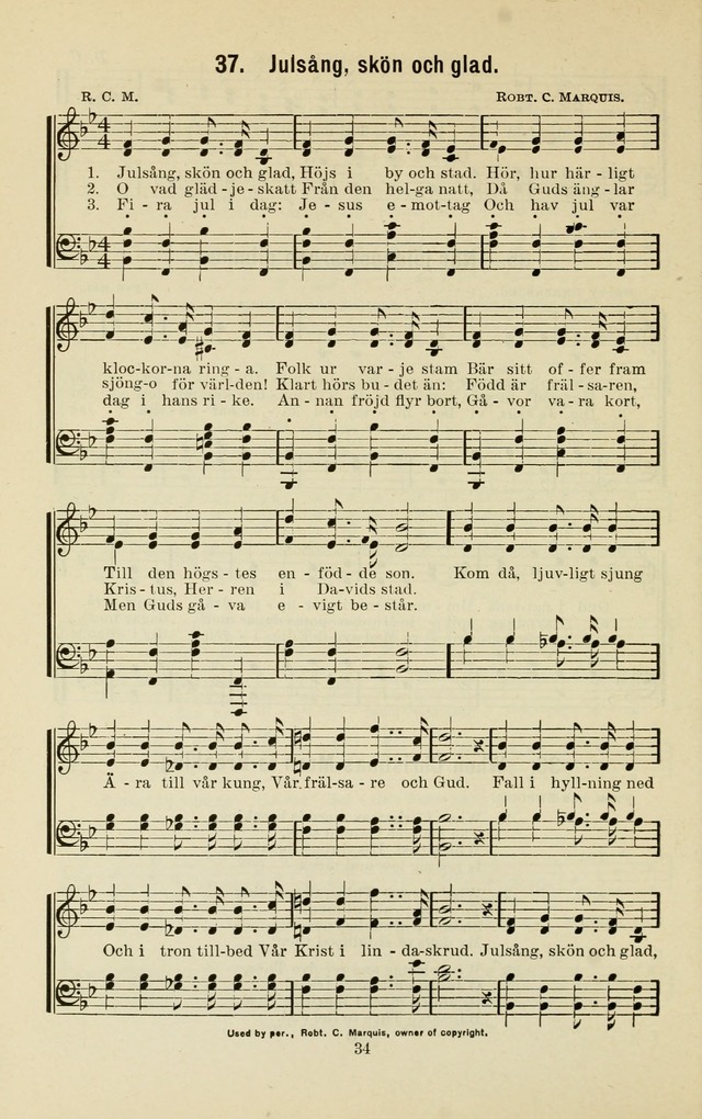 De Ungas Sångbok: utgiven för Söndagsskolan Ungdomsmötet och hemmet page 39