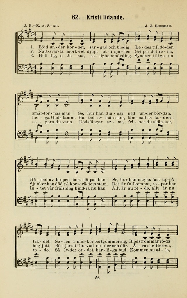 De Ungas Sångbok: utgiven för Söndagsskolan Ungdomsmötet och hemmet page 61