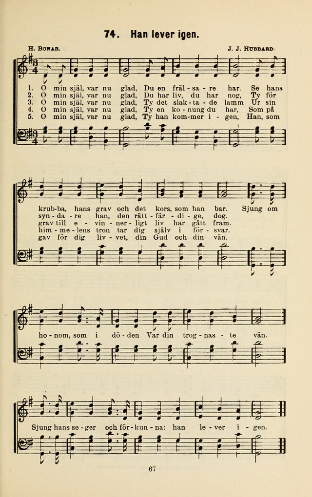 De Ungas Sångbok: utgiven för Söndagsskolan Ungdomsmötet och hemmet page 72