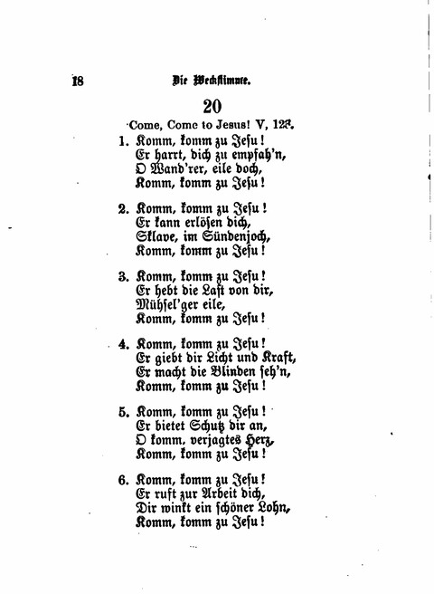 Die Weckstimme: Eine Sammlung geistlicher Lieder für jugendliche Sänger (8th ed.) page 16