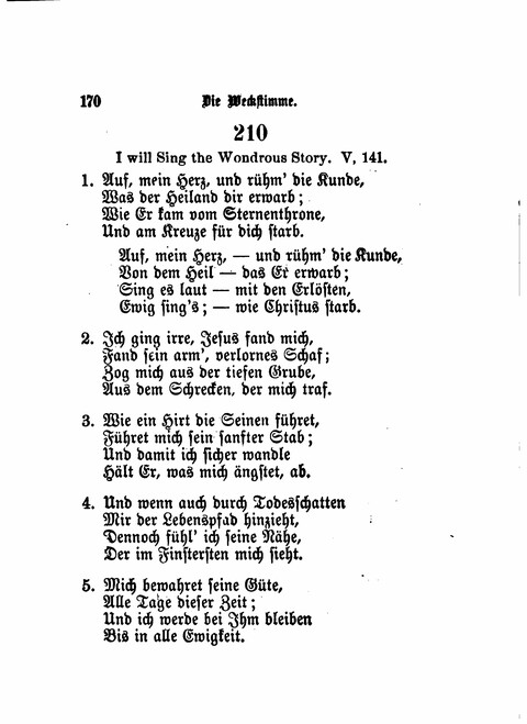 Die Weckstimme: Eine Sammlung geistlicher Lieder für jugendliche Sänger (8th ed.) page 168