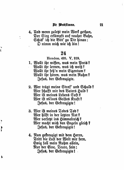 Die Weckstimme: Eine Sammlung geistlicher Lieder für jugendliche Sänger (8th ed.) page 19