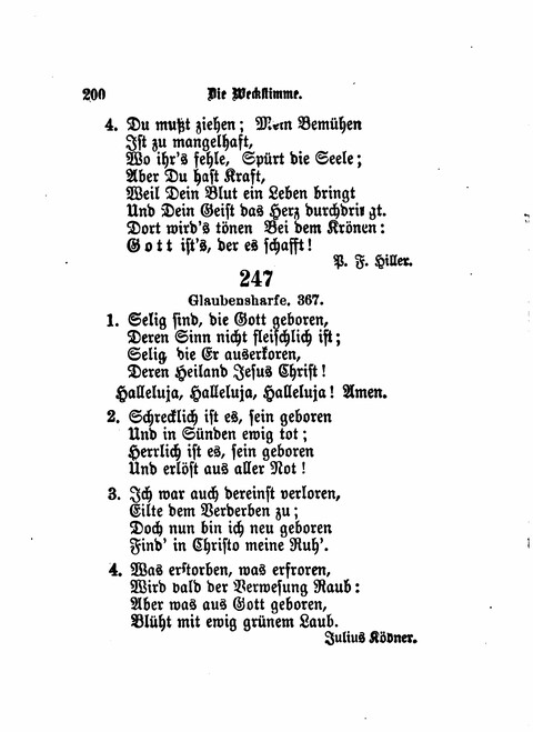 Die Weckstimme: Eine Sammlung geistlicher Lieder für jugendliche Sänger (8th ed.) page 198