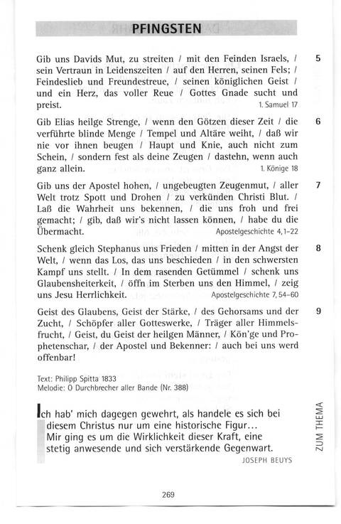 Antwort Finden in alten und neuen Liedern, in Worten zum Nachdenken und Beten: evangelisches Gesangbuch (Bayern, Mitteldeutschland, Thüringen) page 240