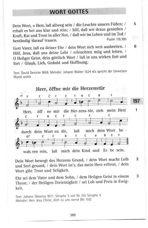 Antwort Finden in alten und neuen Liedern, in Worten zum Nachdenken und Beten: evangelisches Gesangbuch (Bayern, Mitteldeutschland, Thüringen) page 357