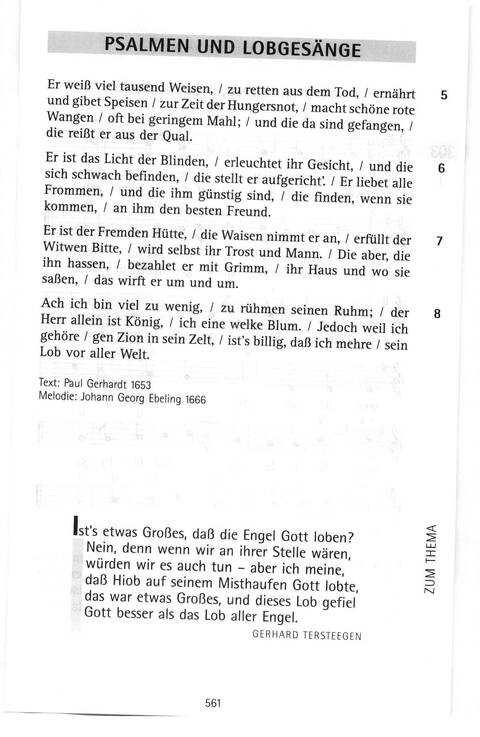 Evangelisches Gesangbuch (Bayern, Mitteldeutschland, Thüringen): Antwort finden in alten und neuen Liedern, in Worten zum Nachdenken und Beten page 528