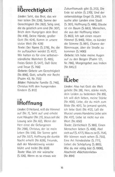 Antwort Finden in alten und neuen Liedern, in Worten zum Nachdenken und Beten: evangelisches Gesangbuch (Bayern, Mitteldeutschland, Thüringen) page xvi