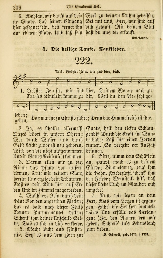 Evangelisches Gesangbuch: herausgegeben von dem Evangelischen Kirchenvereindes Westens page 217