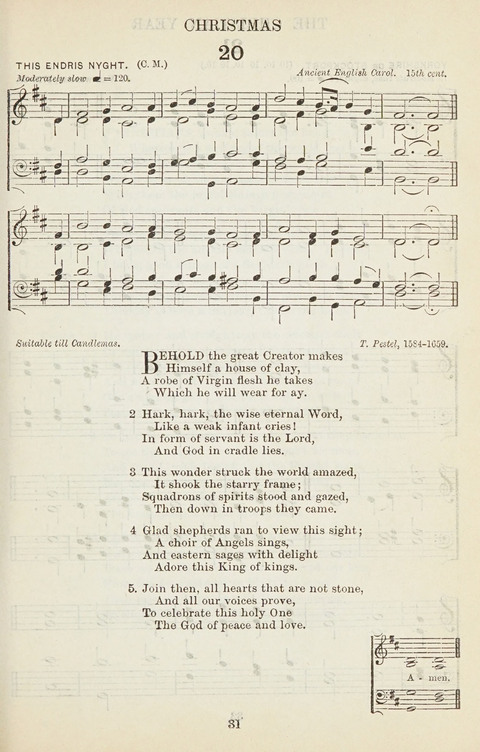 The English Hymnal: with tunes page 31